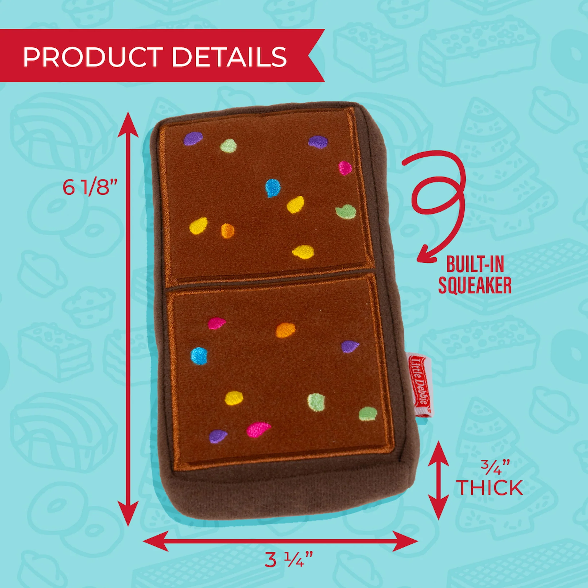 Cosmic® Brownies Small Dog Toy 4 Cosmic® Brownies Small Dog Toy
