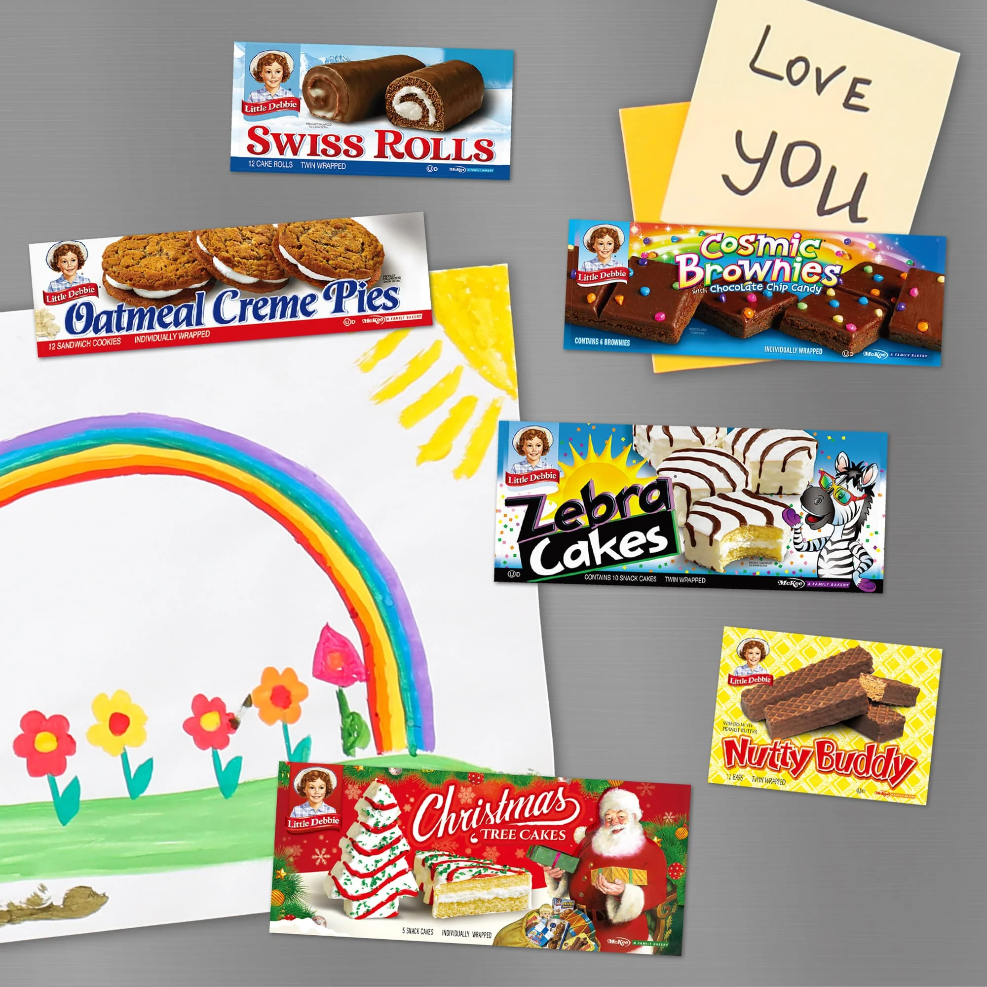 Little Debbie Carton Magnet Set 3 Little Debbie Carton Magnet Set