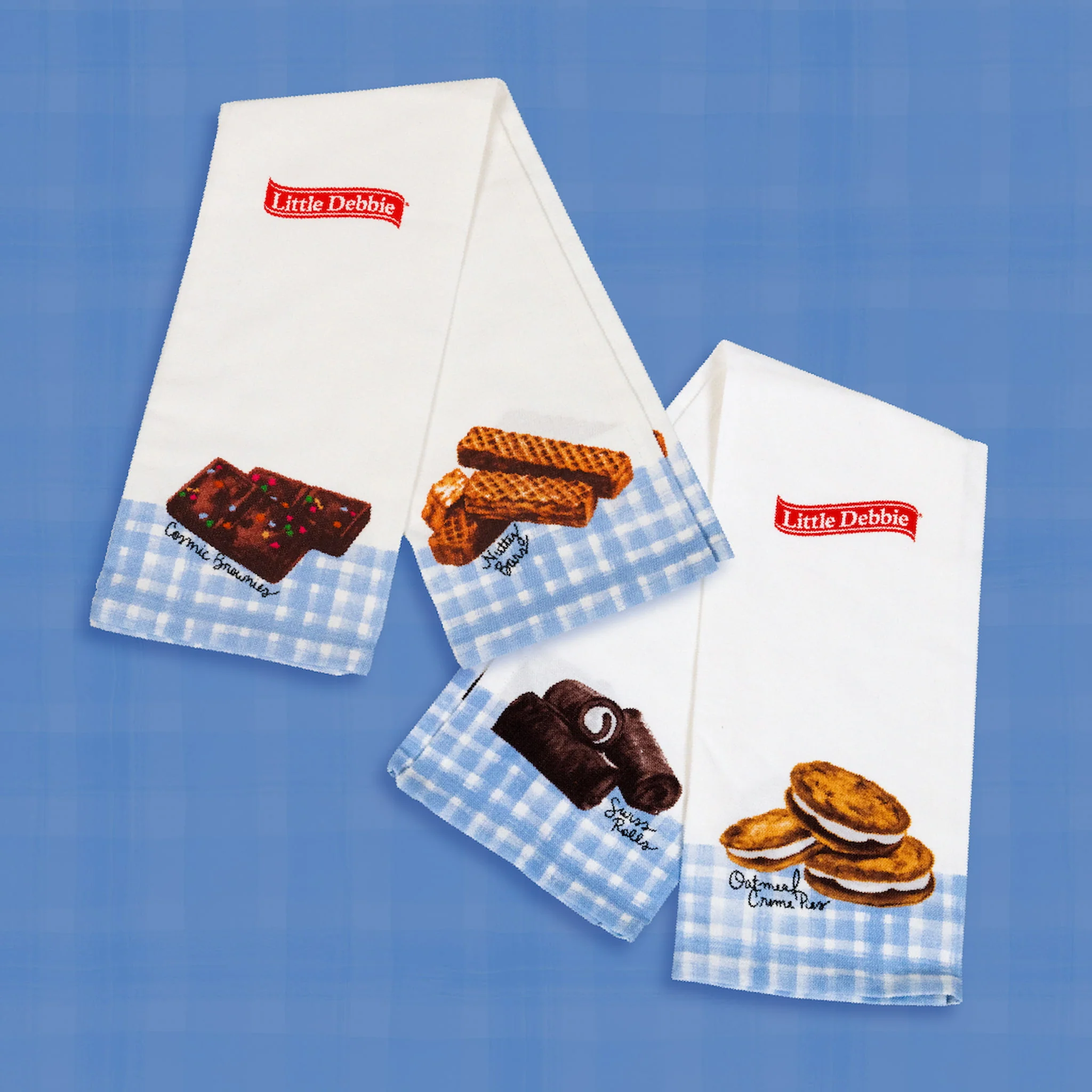 Little Debbie Gingham Dish Towels: Set of Two