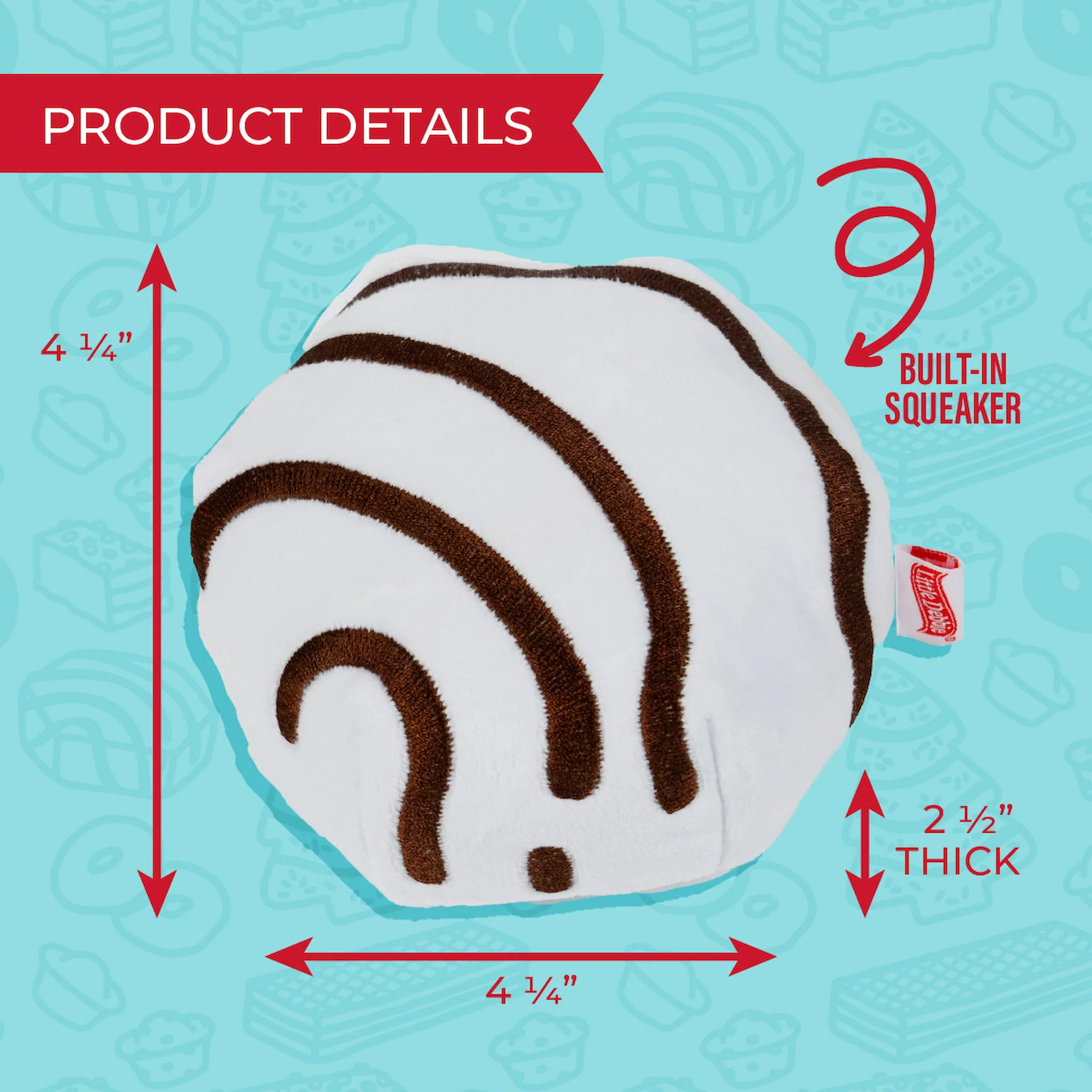 Zebra® Cakes Small Dog Toy 4 Zebra® Cakes Small Dog Toy
