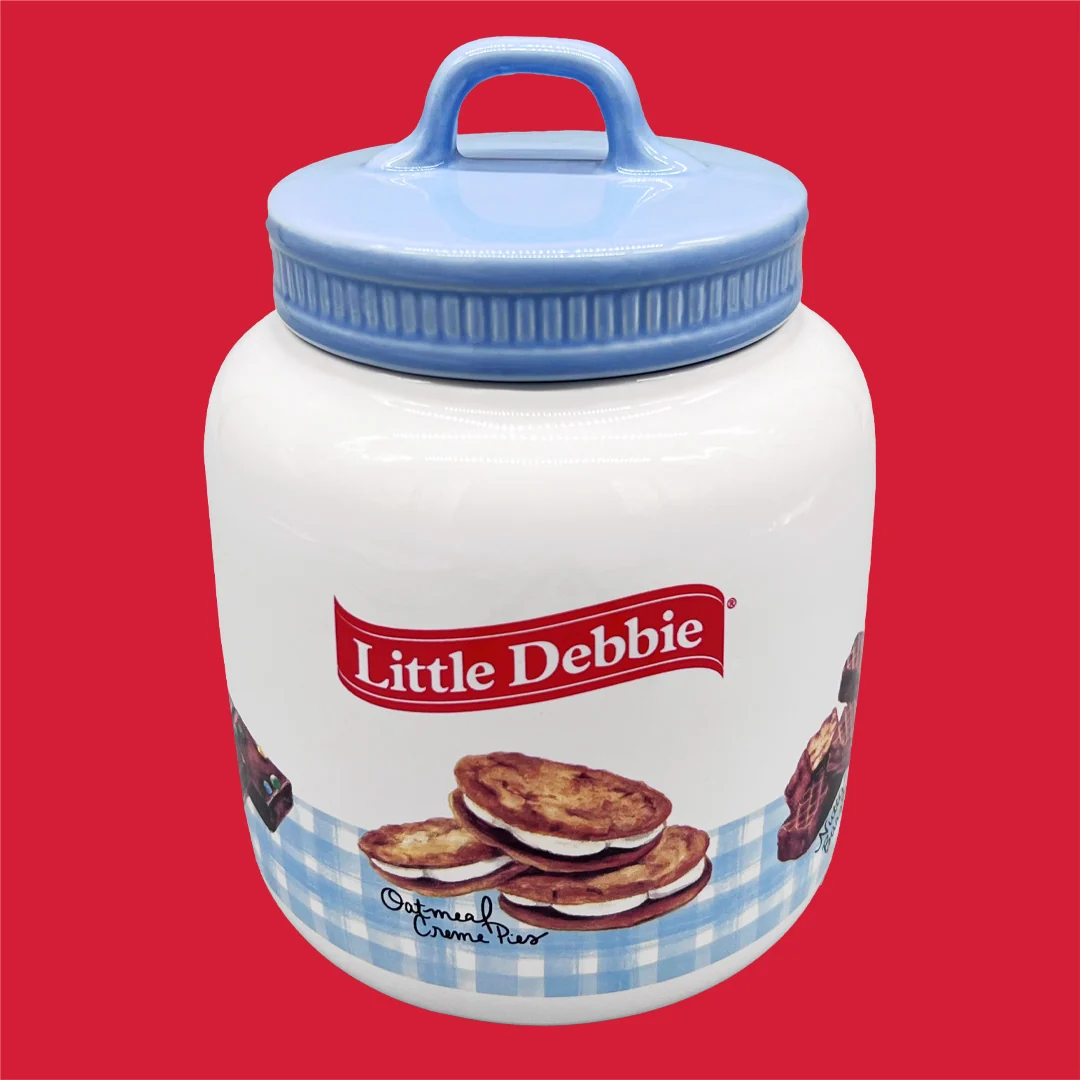 Little Debbie® Collectible Gingham Cookie Jar 3 Little Debbie® Collectible Gingham Cookie Jar