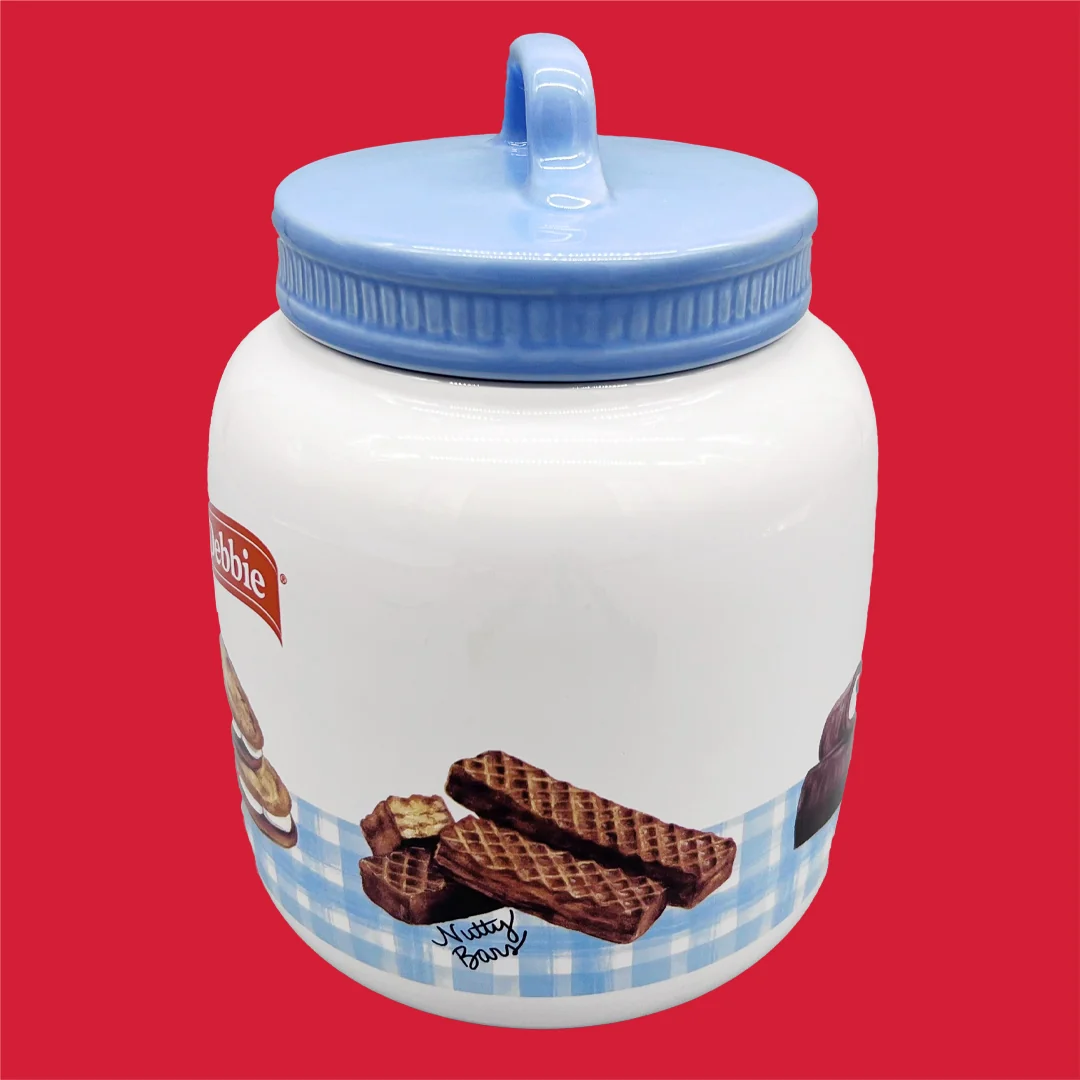 Little Debbie® Collectible Gingham Cookie Jar 4 Little Debbie® Collectible Gingham Cookie Jar