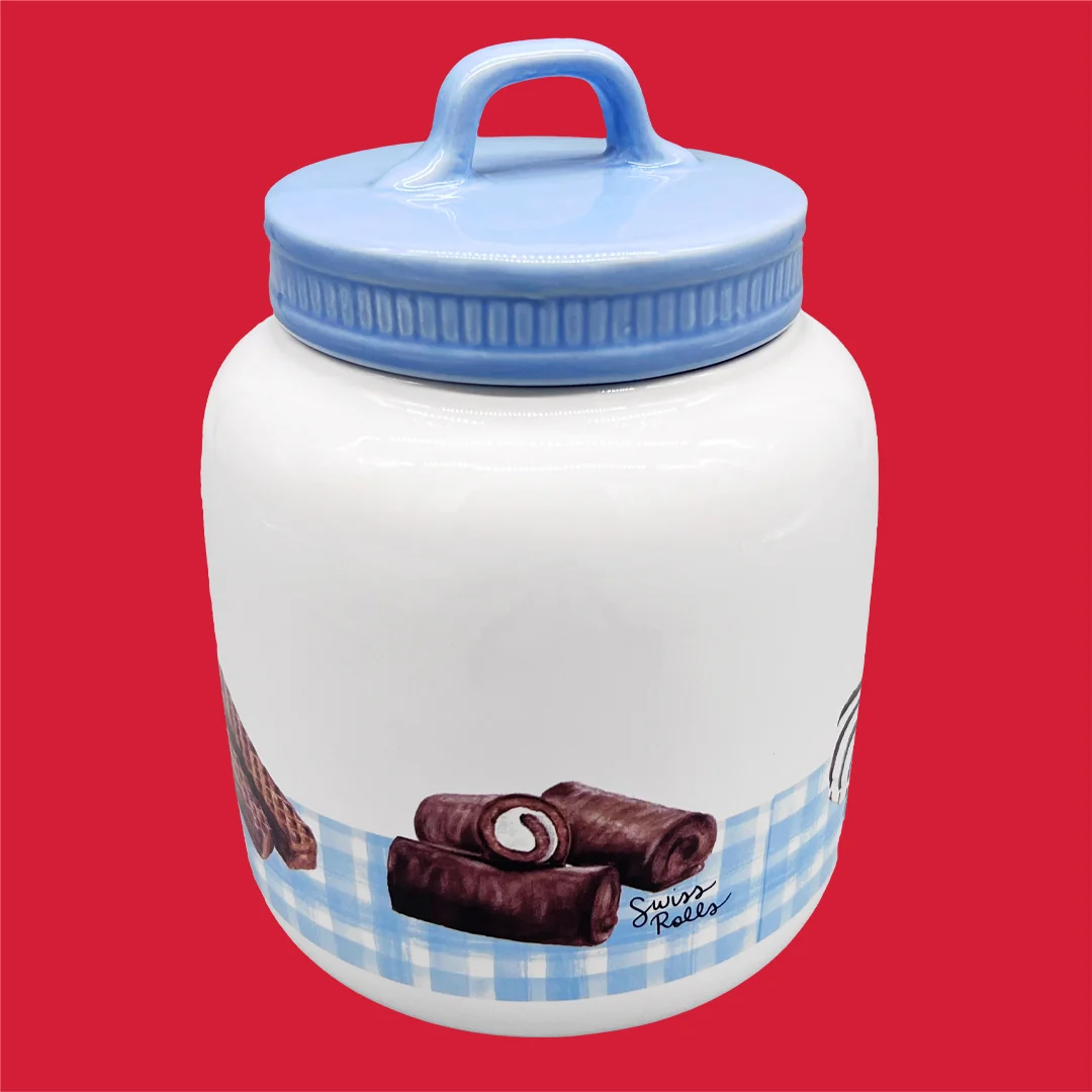 Little Debbie® Collectible Gingham Cookie Jar 5 Little Debbie® Collectible Gingham Cookie Jar